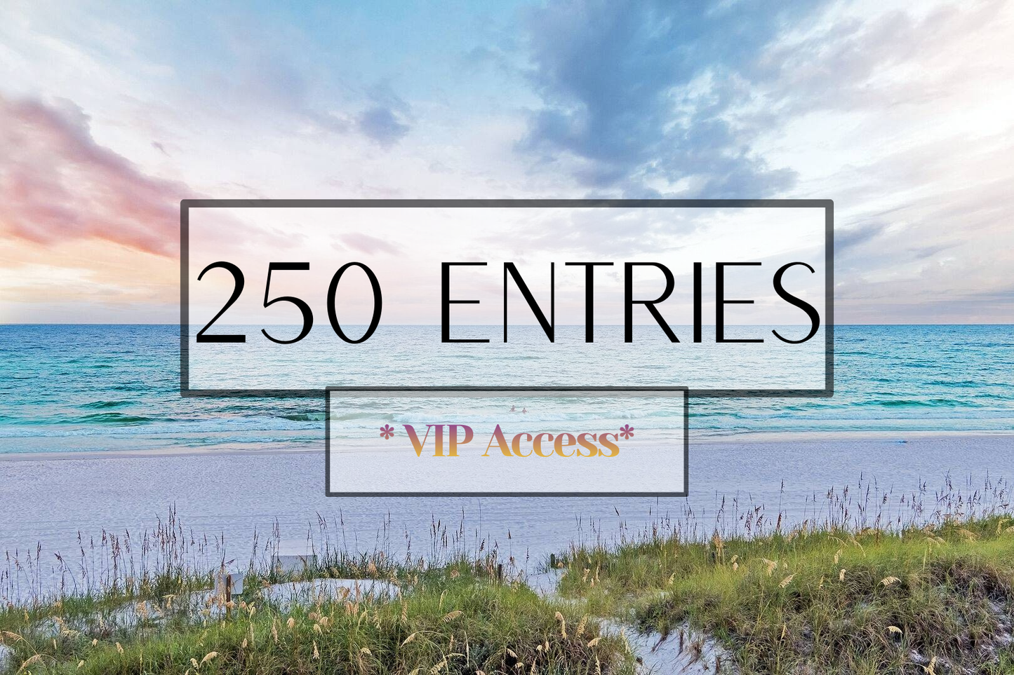 250 Entries — VIP Access